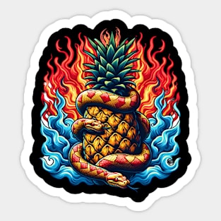 Queue around a pineapple Sticker